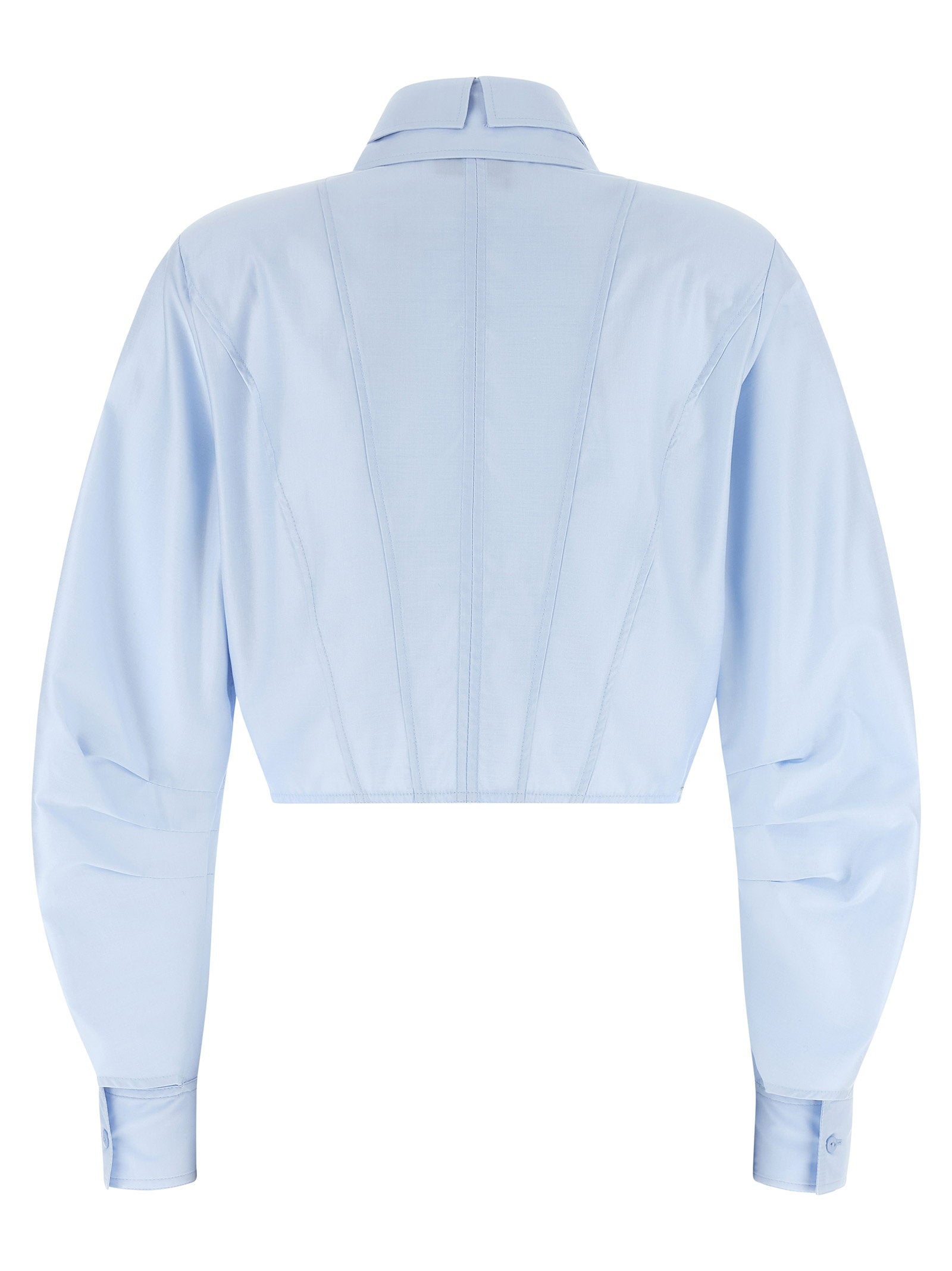 Elisabetta Franchi Cropped Shirt With Charms