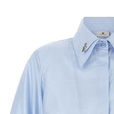 Elisabetta Franchi Cropped Shirt With Charms