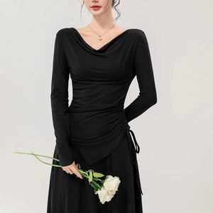 Mia Drawstring Coord Set - Set of Top and Skirt