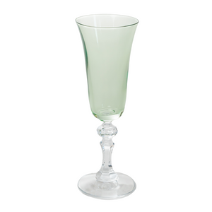Estelle Colored Regal Flute With Clear Stem - Set of 2 {Mint Green}