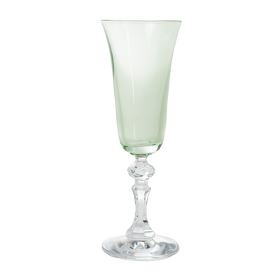 Estelle Colored Regal Flute With Clear Stem - Set of 2 {Mint Green}