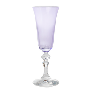 Estelle Colored Regal Flute With Clear Stem - Set of 2 {Lavender}