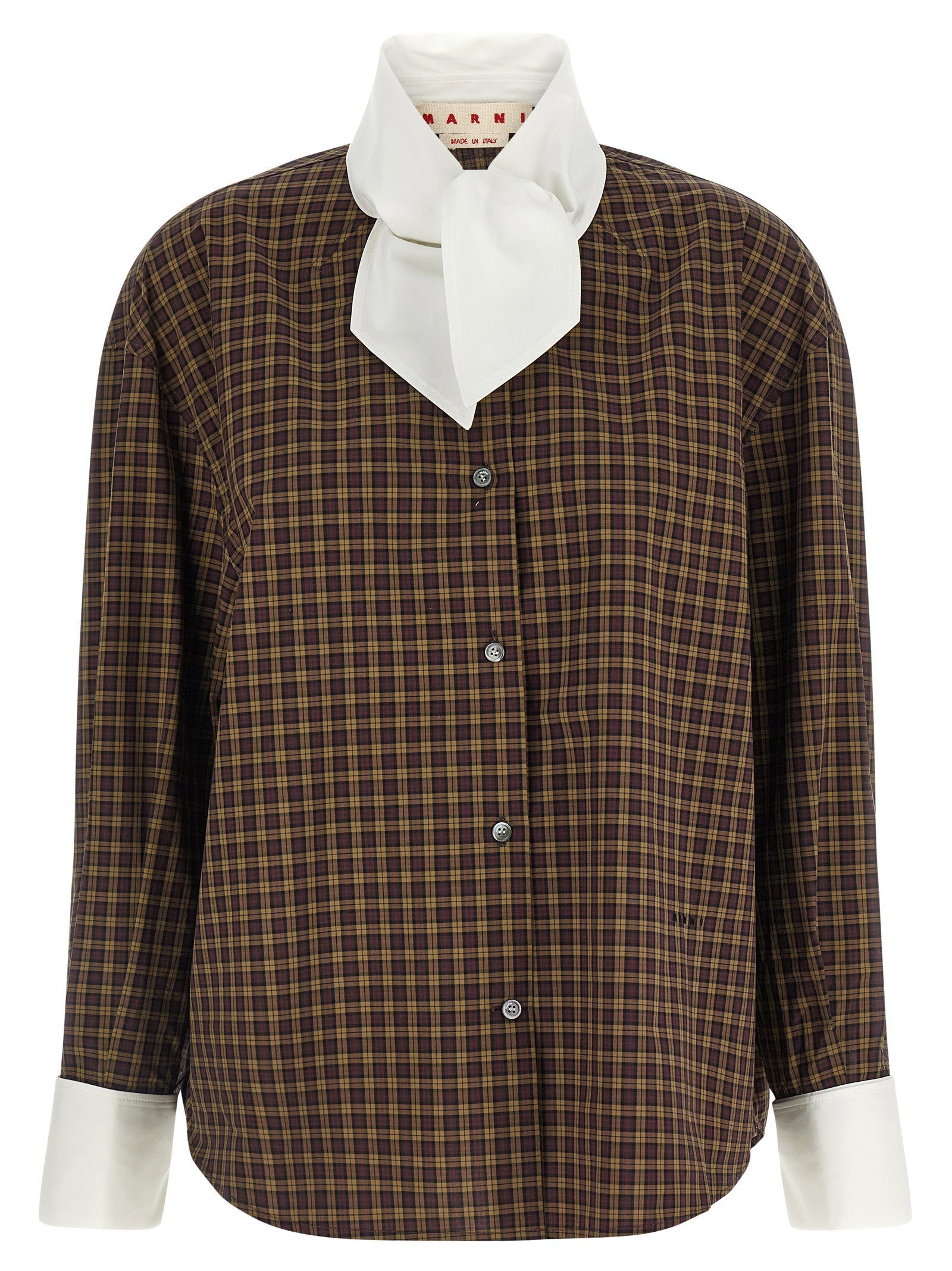 Marni Scarf Collar Shirt