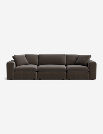 Taupe Performance Velvet