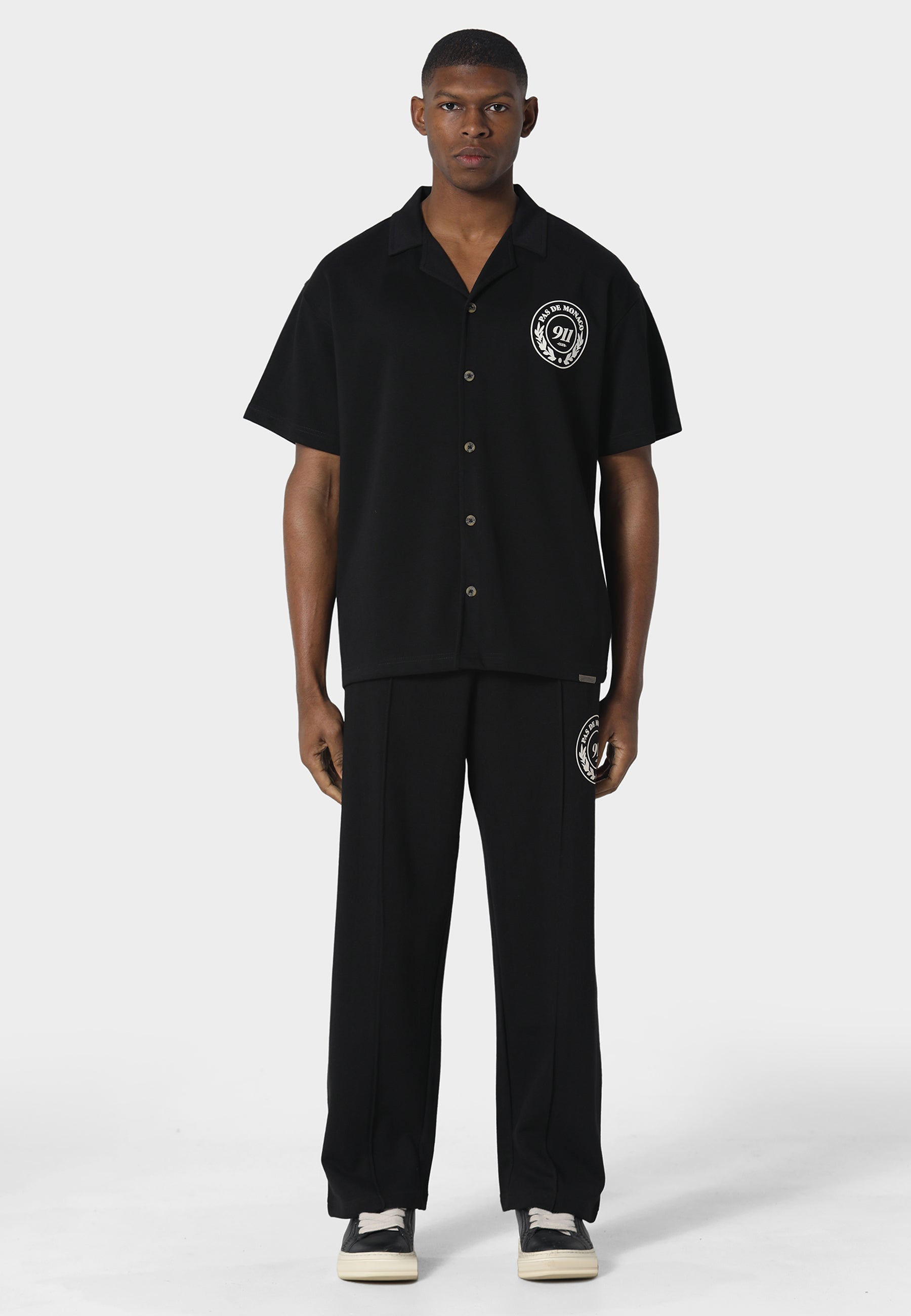 Pas De Monaco Carerra Line Black Shirt
