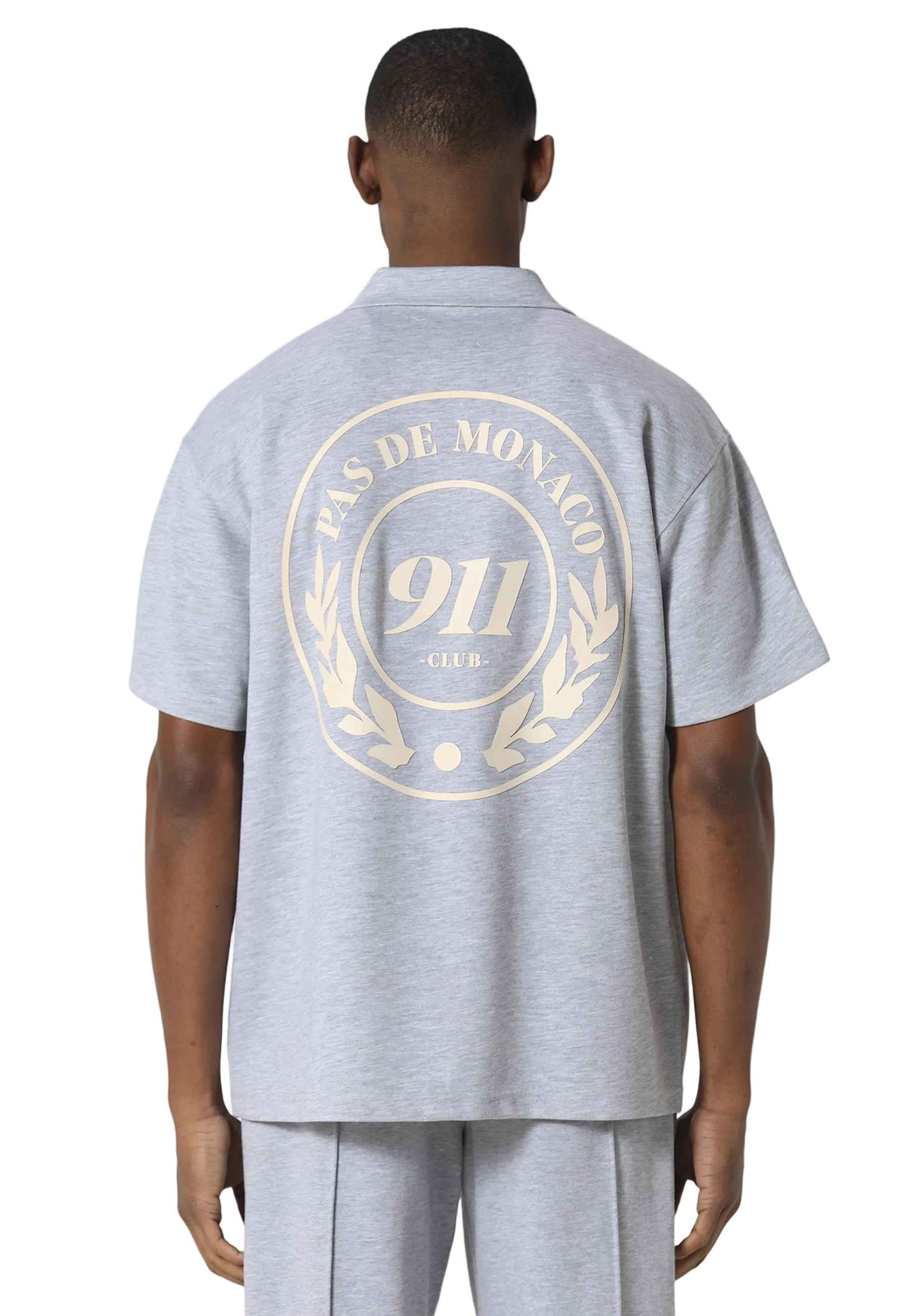 Pas De Monaco Carerra Line Marl Grey Shirt