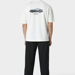 Pas De Monaco Carrera Prive Off White T-Shirt