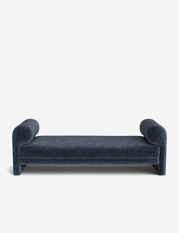 Indigo Performance Striated Velvet