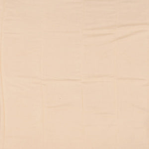 Off White Handwoven Chanderi Cotton Saree With Flower Motifs & Pink Border-Off White