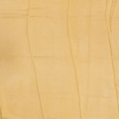 Cream Handloom Chanderi Cotton Saree With Printed Mango Motifs-Cream