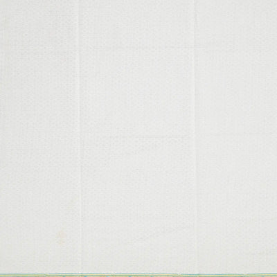 Off White Handloom Chanderi Cotton Saree With Printed Floral Motifs-Off White