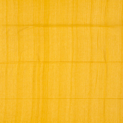 Yellow Chanderi Cotton Saree With Checks-Yellow