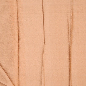 Light Peach Chanderi Cotton Saree With Zari Border-Light Peach