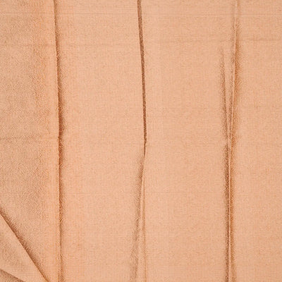 Light Peach Chanderi Cotton Saree With Zari Border-Light Peach