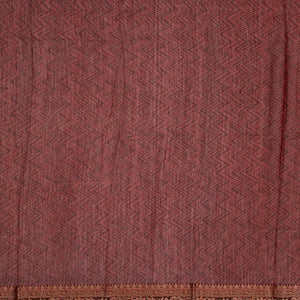 Maroon Chanderi Cotton Saree Printed With Floral Motifs-Maroon