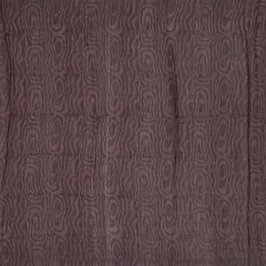 Brown Chanderi Cotton Saree Printed With Floral Motifs -Brown