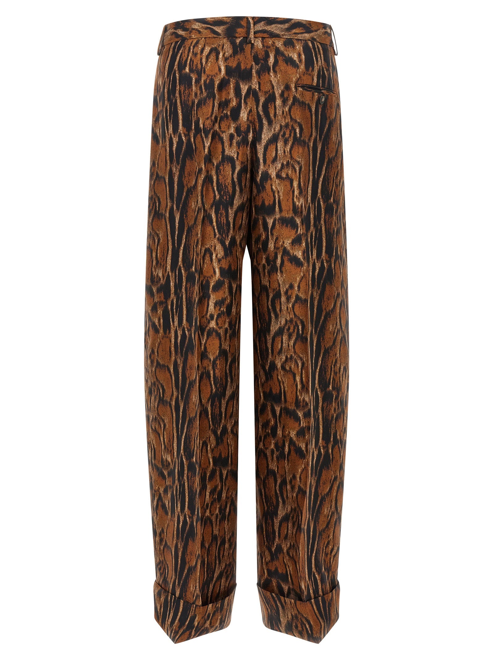 Alberto Biani Lynx Print Pants