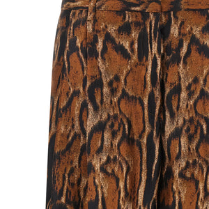 Alberto Biani Lynx Print Pants