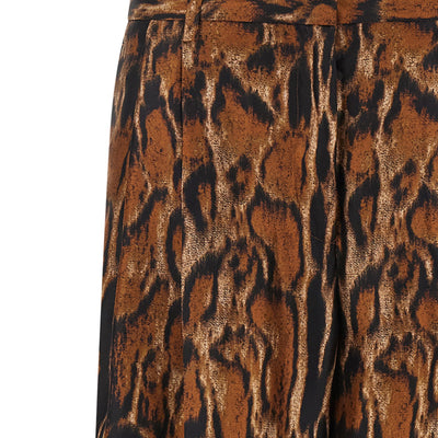 Alberto Biani Lynx Print Pants