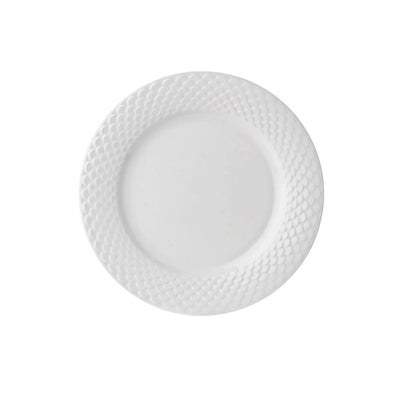 Clay Craft Basic Quarter Plate Ripple | White | 1 Pc