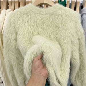 Harriet Mohair Fur Detailed Soft Sweater