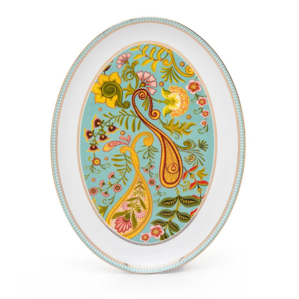 Urmi Fiesta Ceramic Dinner Set | Set of 34 Pcs