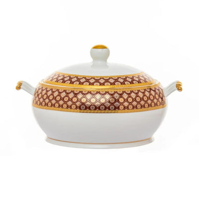 Urmi Royal Velvet Dinner Set | Set of 38 Pcs