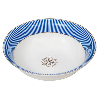 Urmi Noir Blue Dinner Set  | Premium 22K Liquid Gold | Set of 40 Pcs
