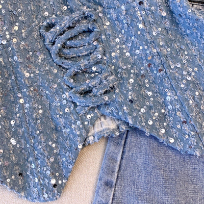 Bodor Statement Vest Tops in Blue