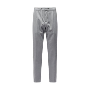 Peckham Rye Flannel Light Grey Marl Tech Drawstring Trousers