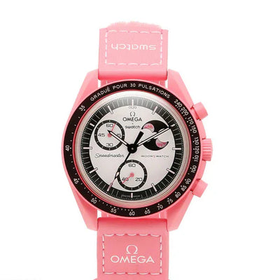 Swatch x Omega Bioceramic Moonswatch Mission to the Pink Moon