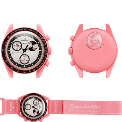 Swatch x Omega Bioceramic Moonswatch Mission to the Pink Moon