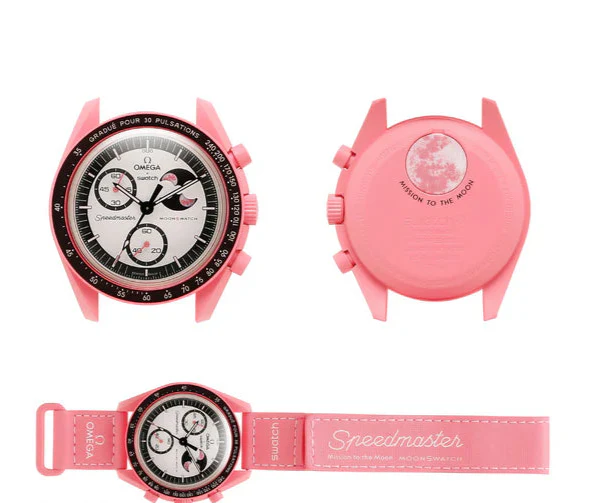 Swatch x Omega Bioceramic Moonswatch Mission to the Pink Moon