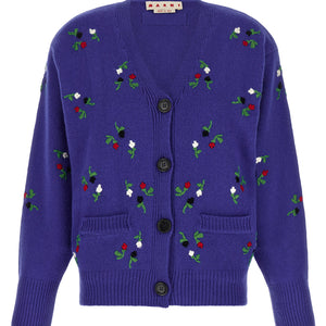 Marni Floral Embroidery Cardigan