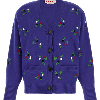 Marni Floral Embroidery Cardigan