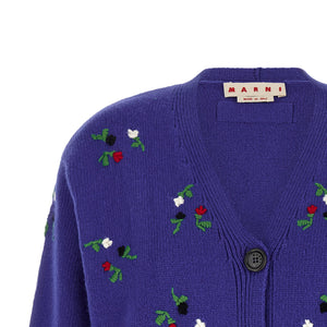 Marni Floral Embroidery Cardigan