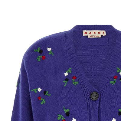 Marni Floral Embroidery Cardigan
