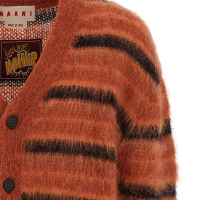 Marni Brushed Striped Cardigan