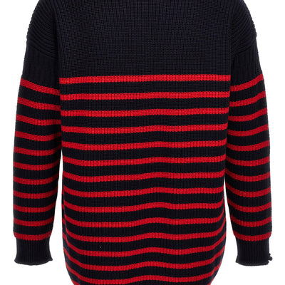Marni Destroyed Effect Striped Cardigan