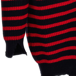 Marni Destroyed Effect Striped Cardigan
