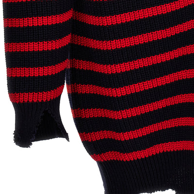 Marni Destroyed Effect Striped Cardigan
