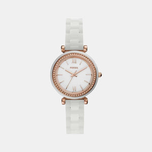 Carlie Mini Women Quartz White Dial Analog Ceramic Watch CE1104