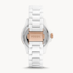 Fossil FB-01 White Dial Women's Watch 36mm