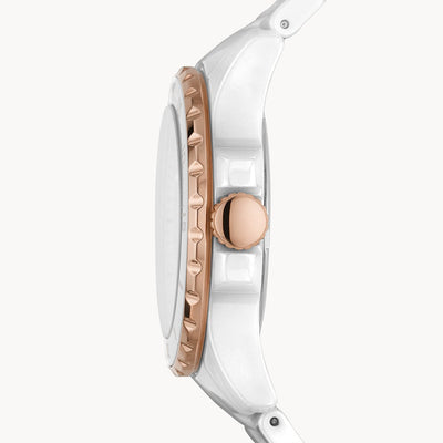 Fossil FB-01 White Dial Women's Watch 36mm