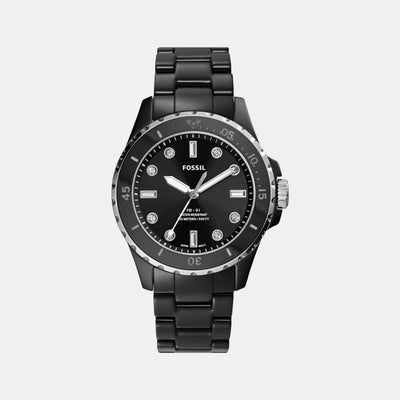 Fb-01 Women Quartz Black Dial Analog Ceramic Watch CE1108