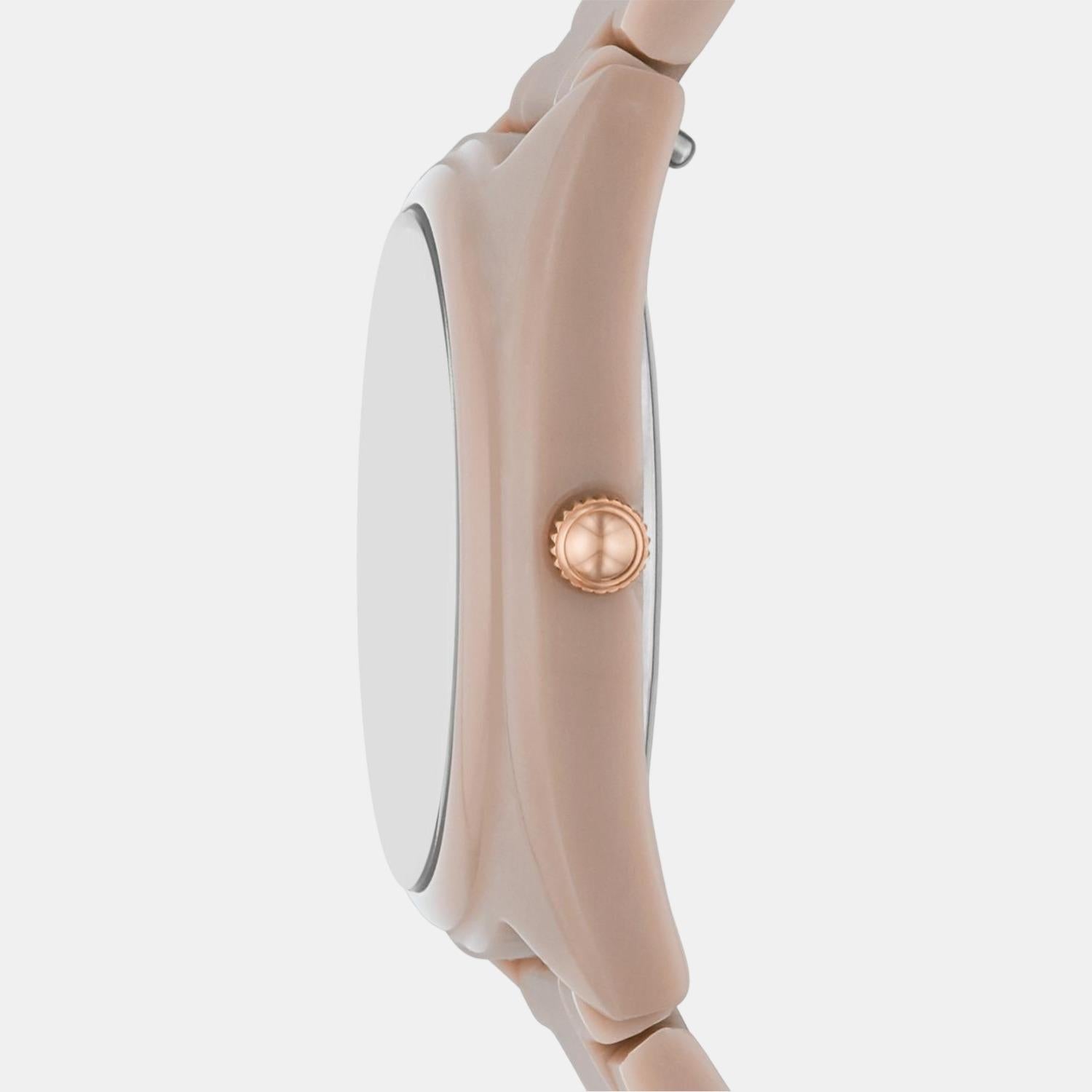 Gabby Women Quartz Salted Caramel Dial Chronograph Ceramic Watch CE1110