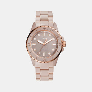 Fb-01 Women Quartz Salted Caramel Dial Analog Ceramic Watch CE1111