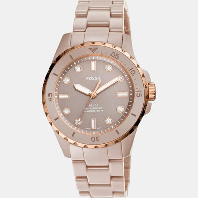 Fb-01 Women Quartz Salted Caramel Dial Analog Ceramic Watch CE1111