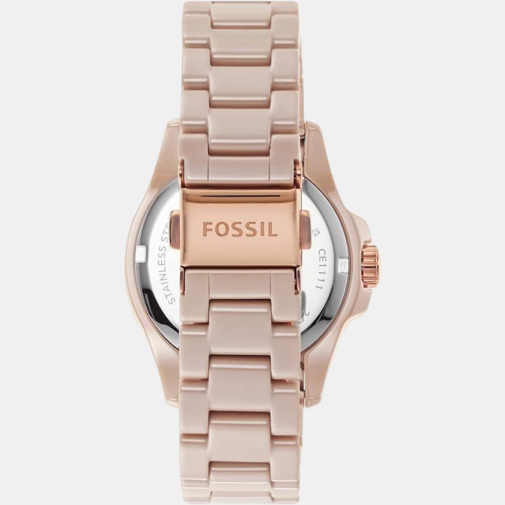 Fb-01 Women Quartz Salted Caramel Dial Analog Ceramic Watch CE1111