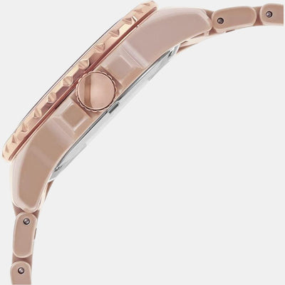 Fb-01 Women Quartz Salted Caramel Dial Analog Ceramic Watch CE1111